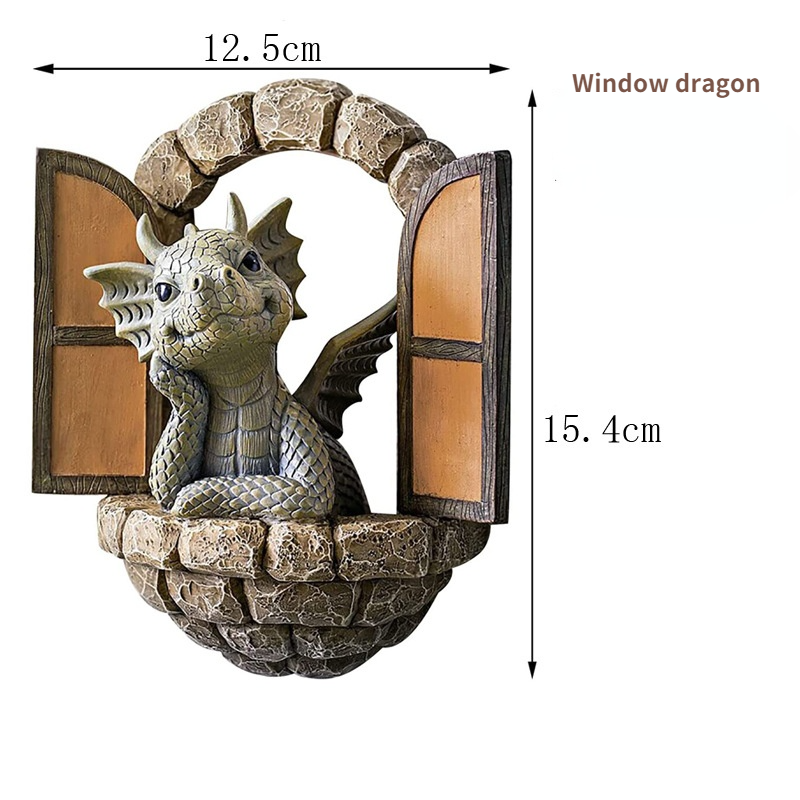 Enchanting Courtyard Dragon Sculpture