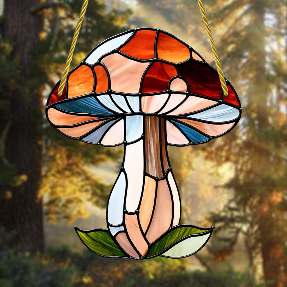 Stained Glass Art - Mushroom