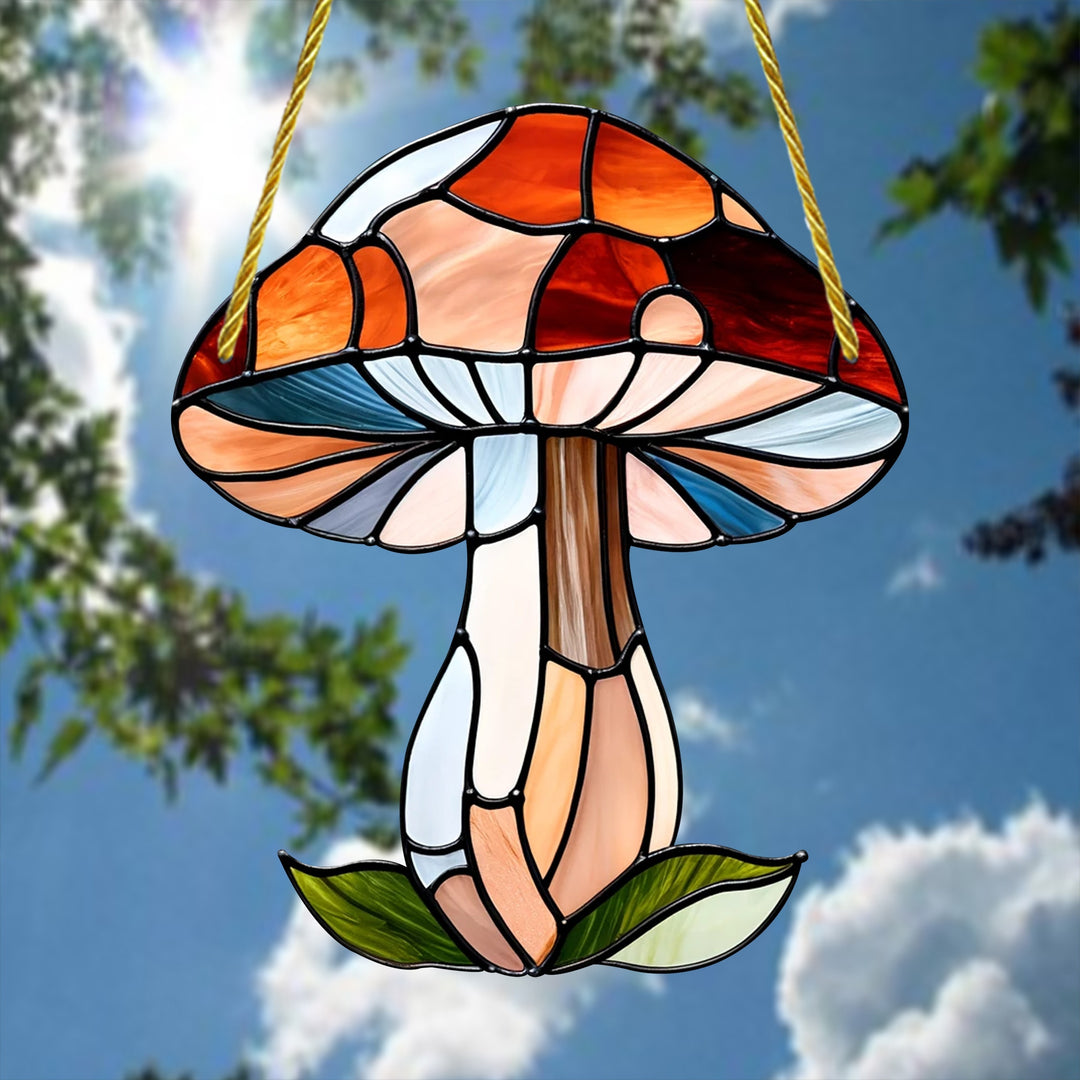 Stained Glass Art - Mushroom