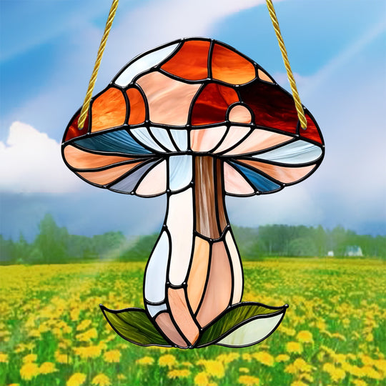 Stained Glass Art - Mushroom