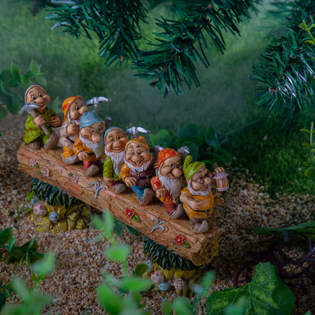Handcrafted Seven Dwarf Trees Gnome Set