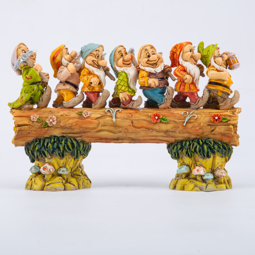 Handcrafted Seven Dwarf Trees Gnome Set
