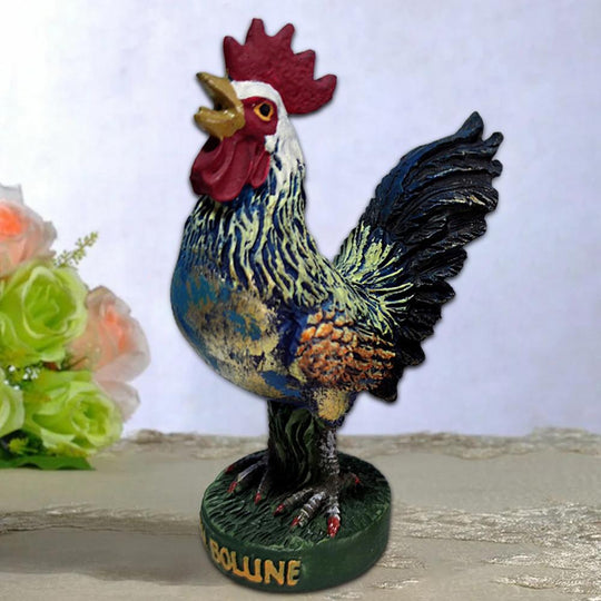 Farmhouse Rooster Rustic Sculpture
