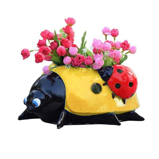 Unique Ladybug Flower Pot