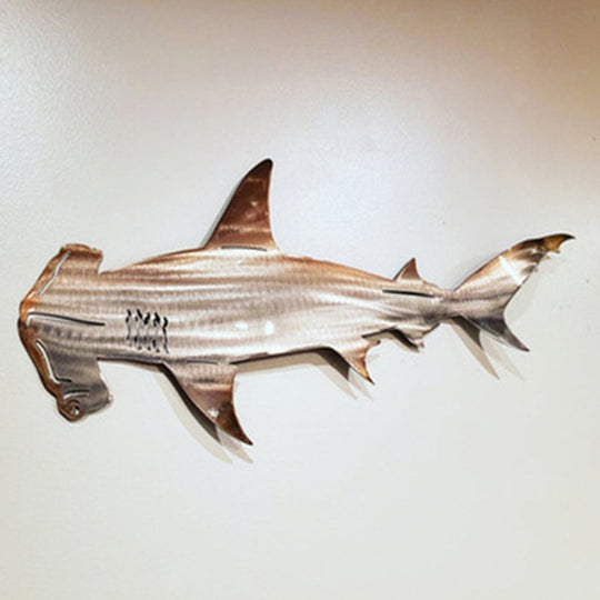 Ocean Harmony Metal Fish Artwork