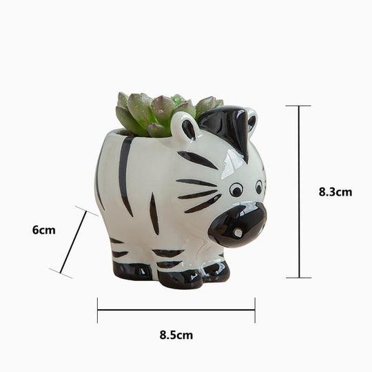 Ceramic Animal Companion Flower Pot