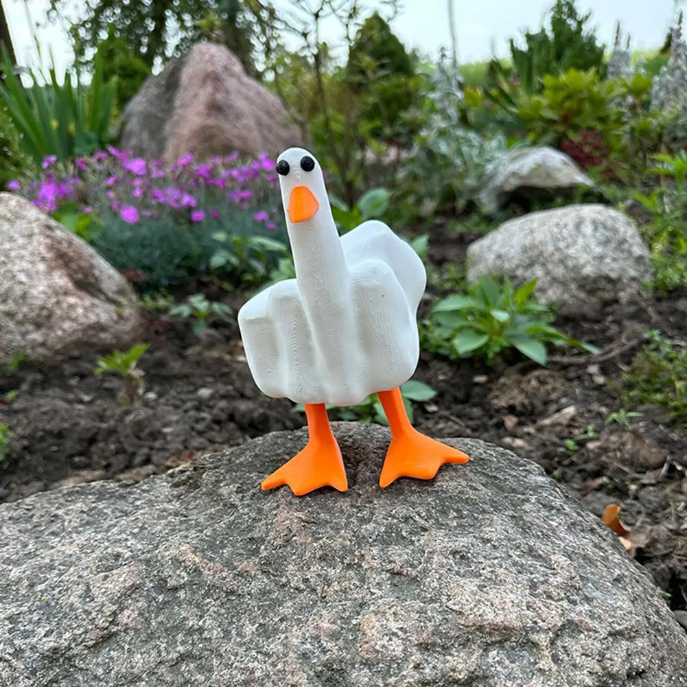Funny Hand Duck Ornament