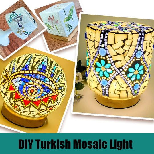DIY Artisan Mosaic Night Lamp