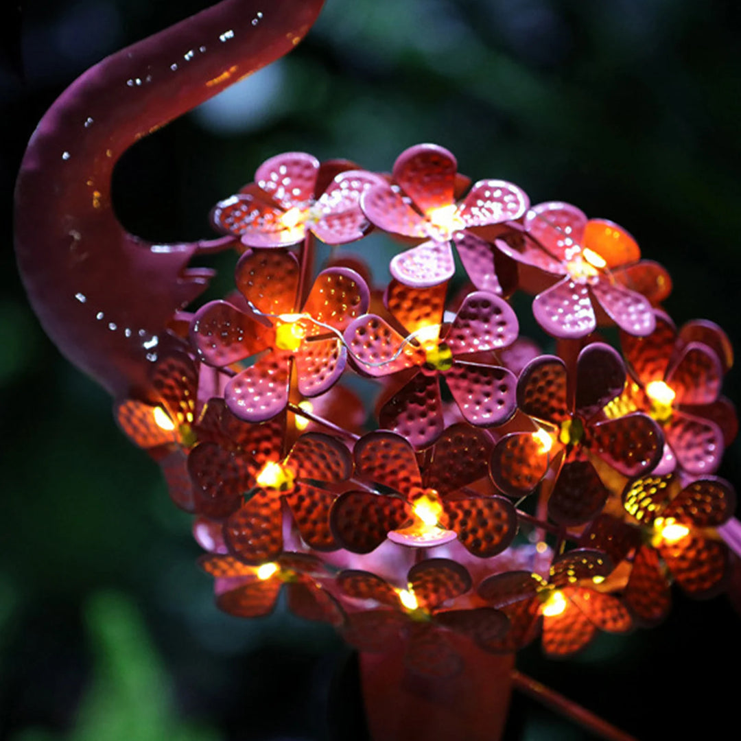 Blossoming Flamingo Solar Light