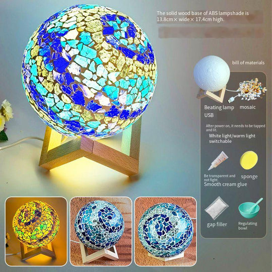 DIY Artisan Mosaic Night Lamp