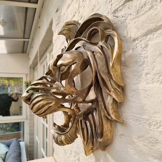 King of Pride Lion Head Wall Sculpture