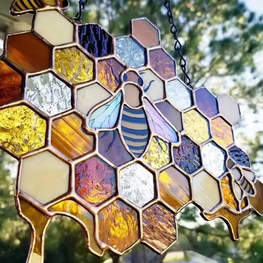 Stained Glass Art - Bee