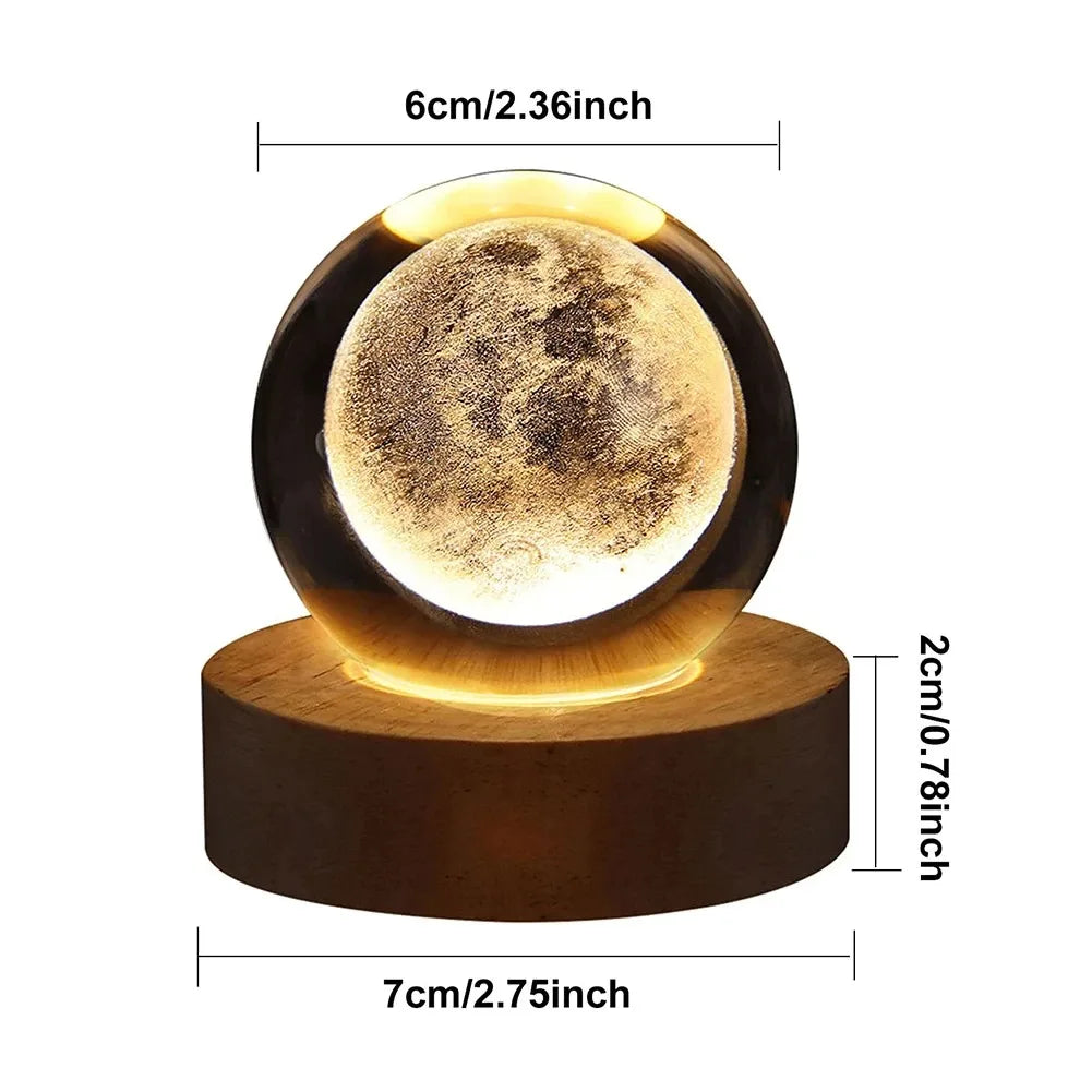 Full Moon 3D Lamp