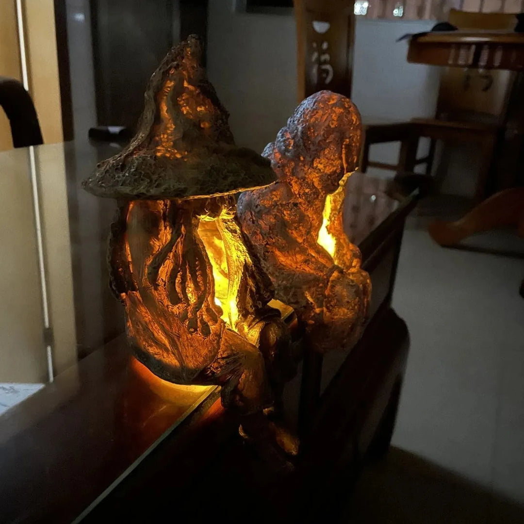 Solar Witch Enchantment Lamp Sculpture