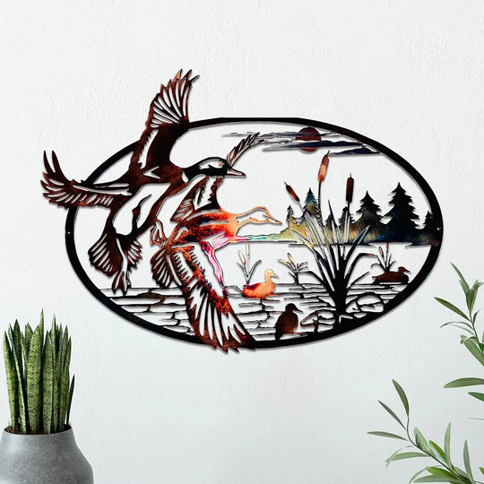 Feathered Friends Metal Wall Art