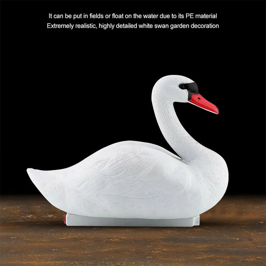 Floating Ultra Realistic White Swan Ornament