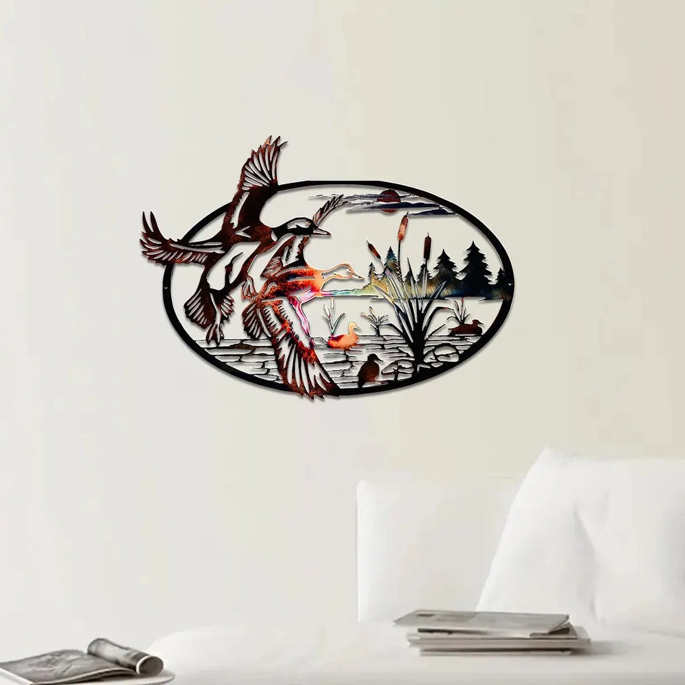 Feathered Friends Metal Wall Art