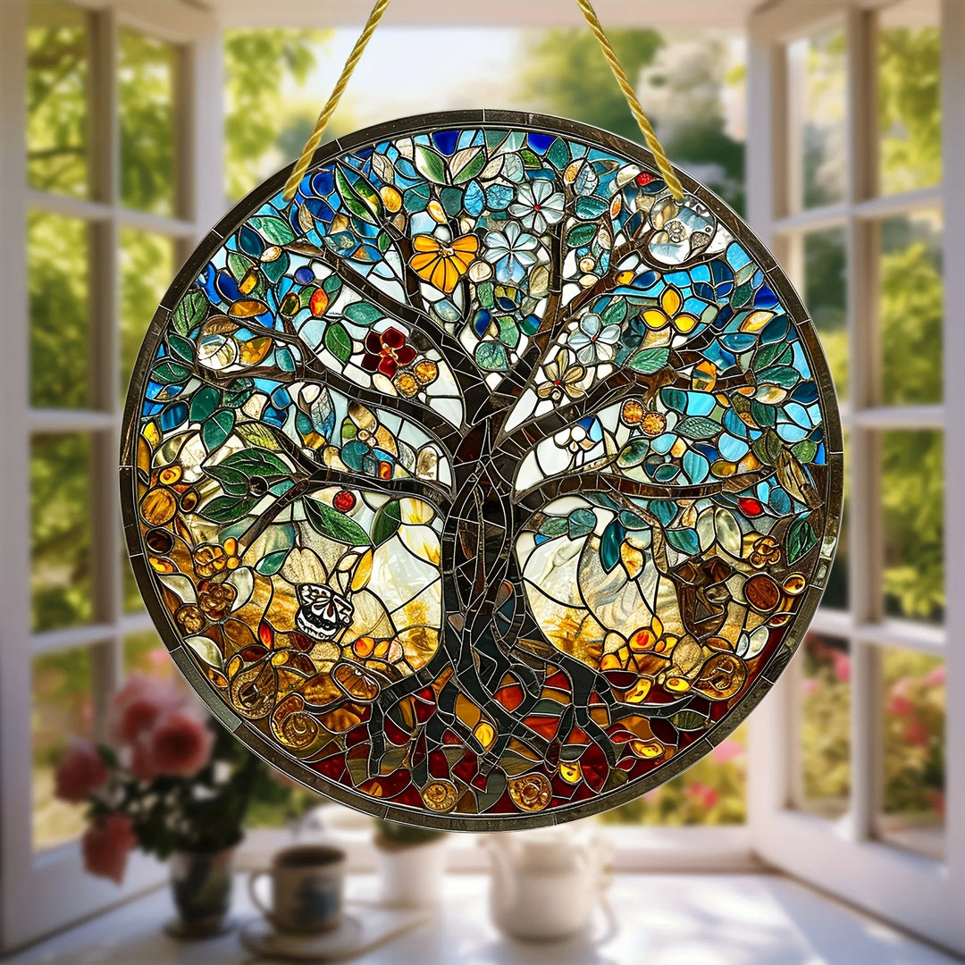 Stained Glass Art - The Tree of Life