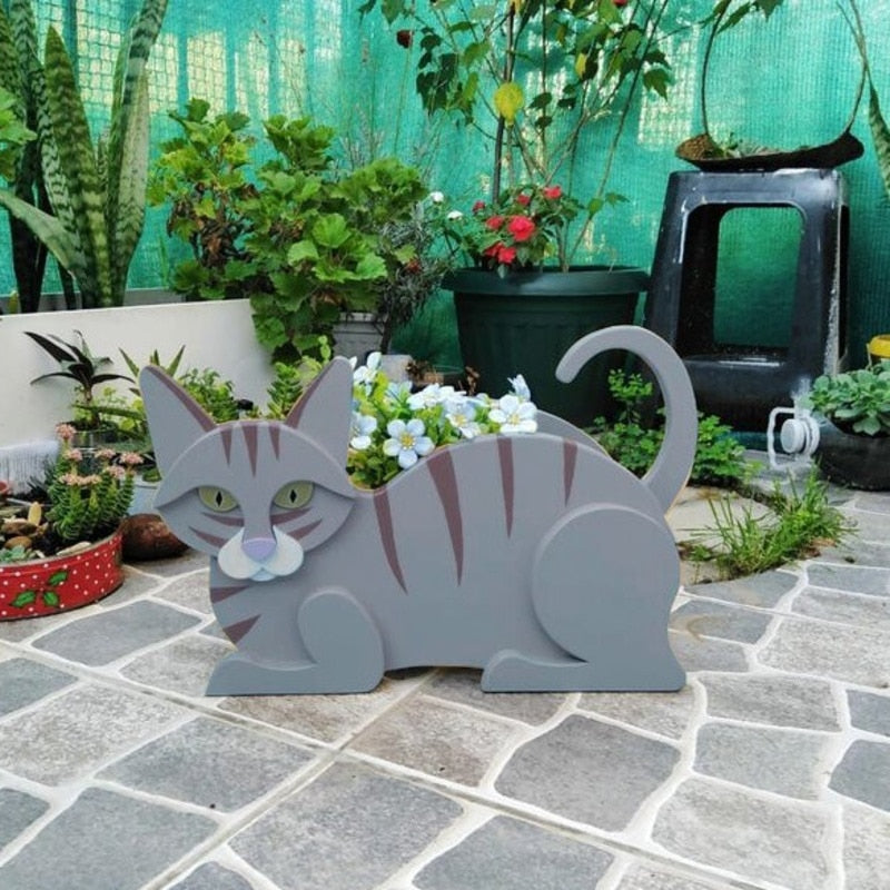 Meow-nique Flower Planter