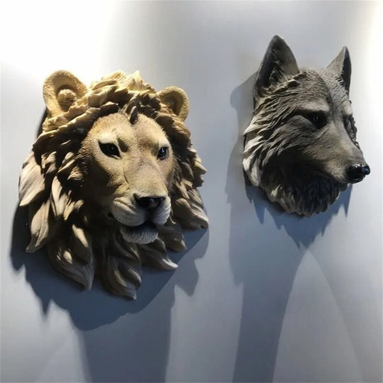 Resin Animal Head Wall Decoration