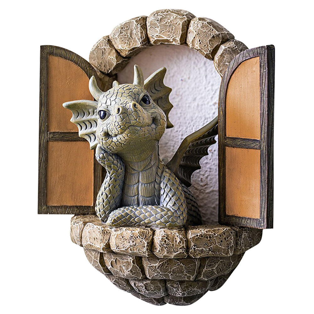 Enchanting Courtyard Dragon Sculpture