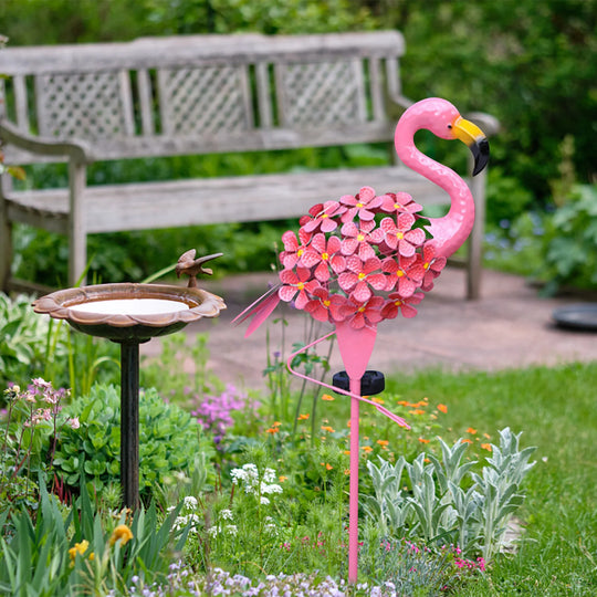 Blossoming Flamingo Solar Light