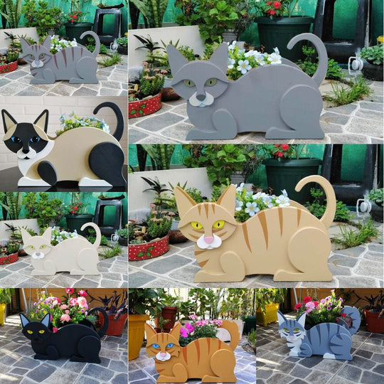 Meow-nique Flower Planter