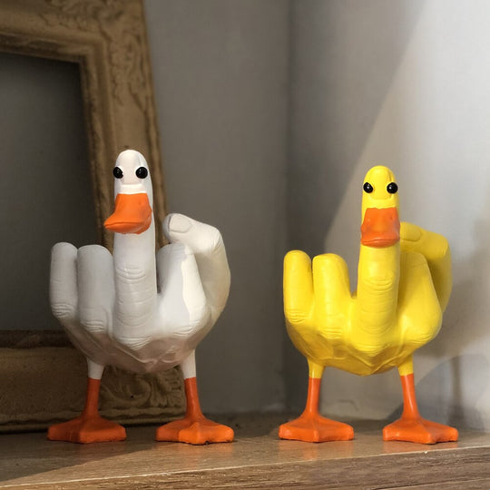 Funny Hand Duck Ornament