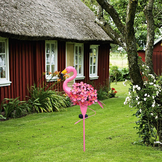 Blossoming Flamingo Solar Light