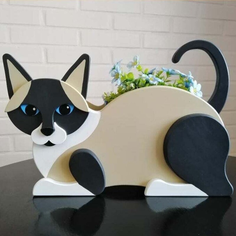 Meow-nique Flower Planter