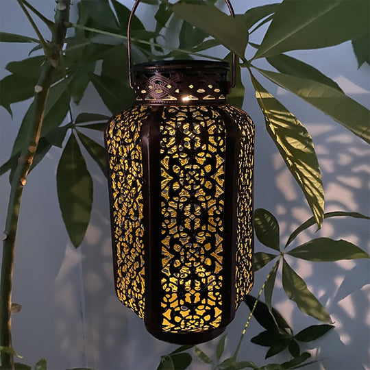 Solar Glow Outdoor Hanging Lantern