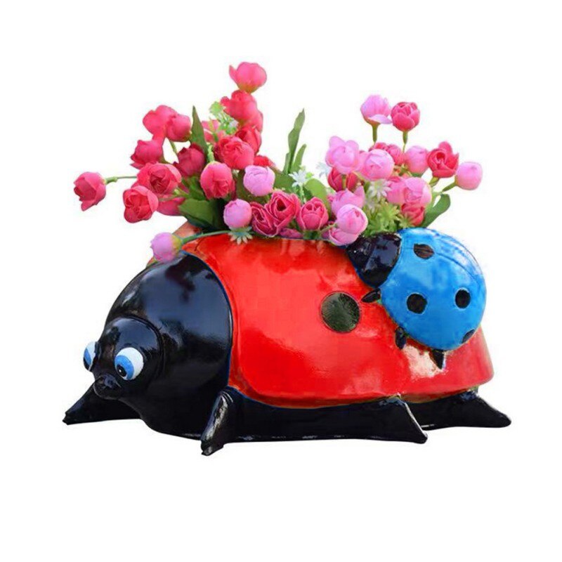 Unique Ladybug Flower Pot