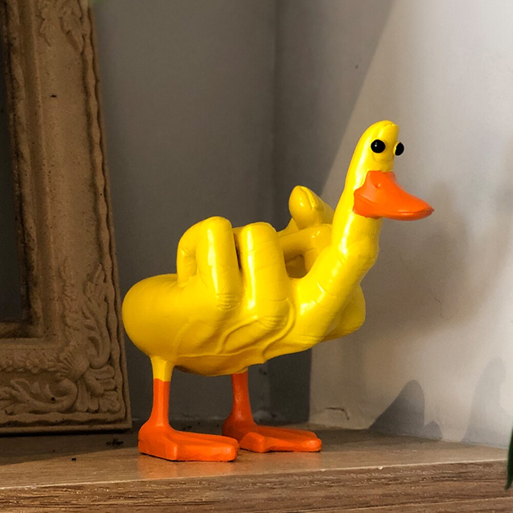 Funny Hand Duck Ornament