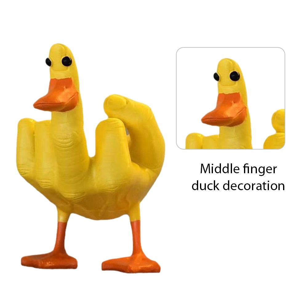 Funny Hand Duck Ornament