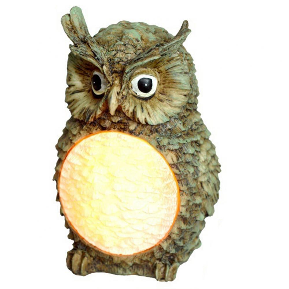 Garden Owl Glowing Belly Ornament