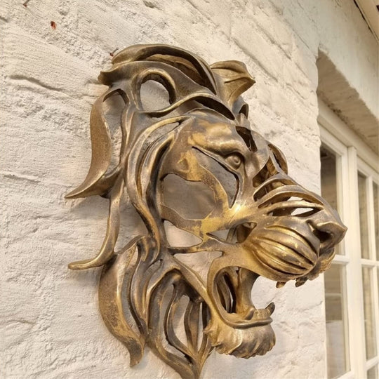 King of Pride Lion Head Wall Sculpture