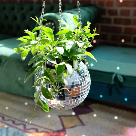 Funky Disco Ball Flower Pot