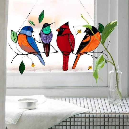 Stained Glass Art - Birds