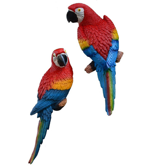 Parrot Statue Wall Decoration