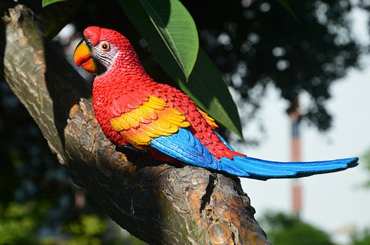 Parrot Statue Wall Decoration