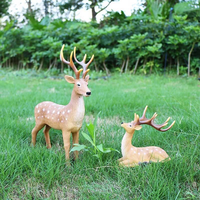 Wildlife Wonders Antlered Deer Resin Figurine