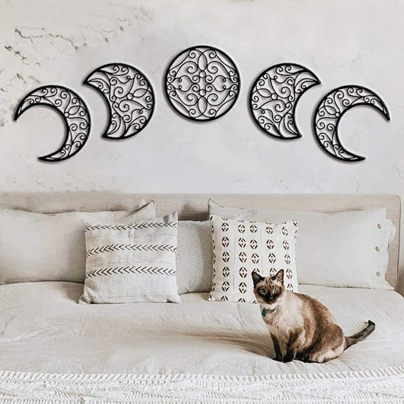 Moon Phase Wooden Wall Art