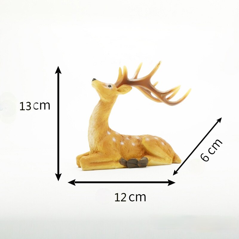 Wildlife Wonders Antlered Deer Resin Figurine