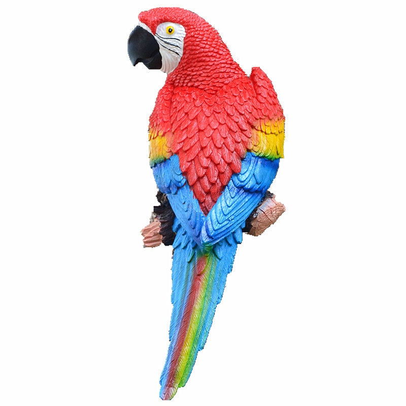 Parrot Statue Wall Decoration