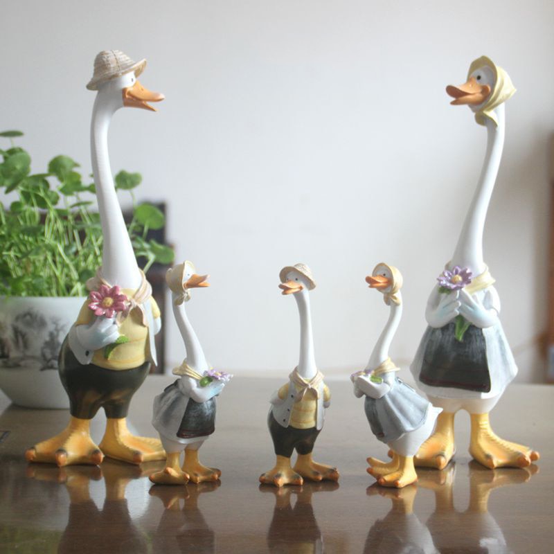 Resin Duck Family