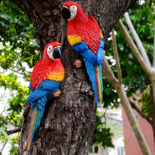 Parrot Statue Wall Decoration