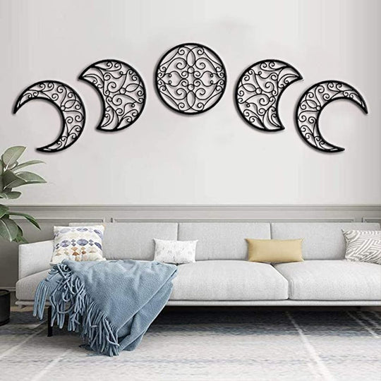 Moon Phase Wooden Wall Art