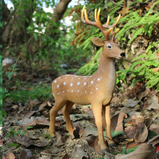 Wildlife Wonders Antlered Deer Resin Figurine