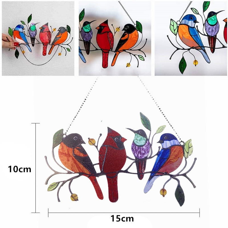 Stained Glass Art - Birds