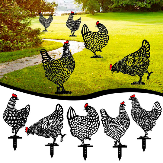 Metal Art - 5pcs Chicken Set